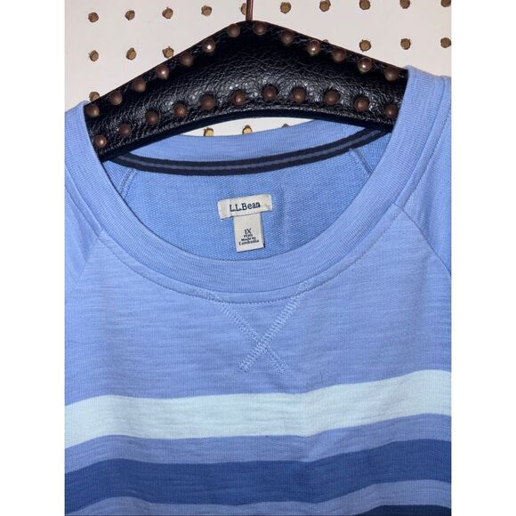 L.L Bean woman’s peak island striped crewneck size plus 1x - Picture 5 of 5